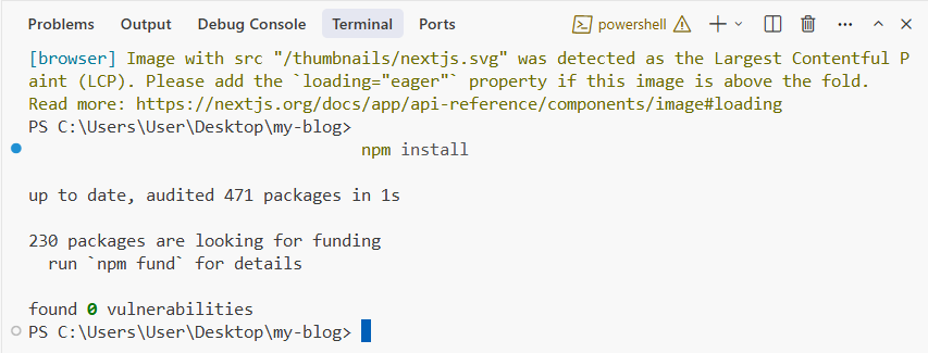 AI가 자동 설치한 패키지 확인